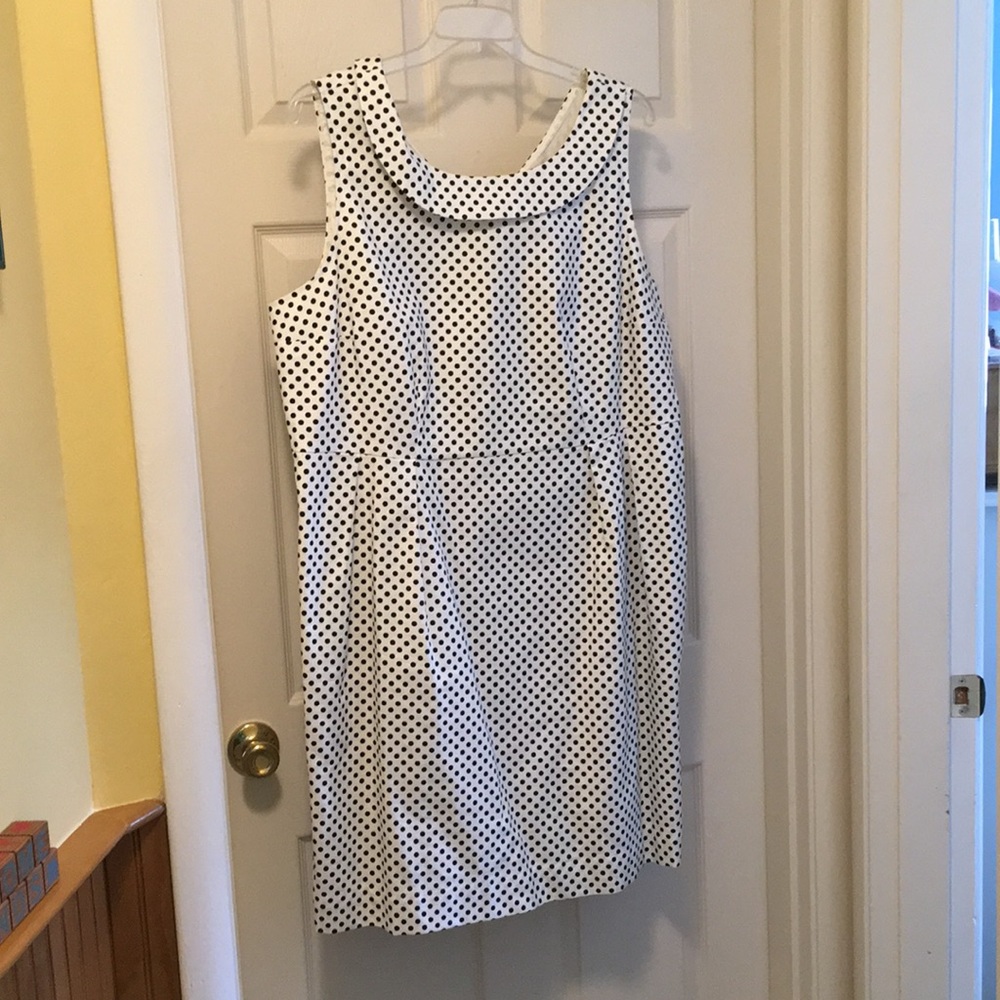Worn once Lands End Black and White Dress